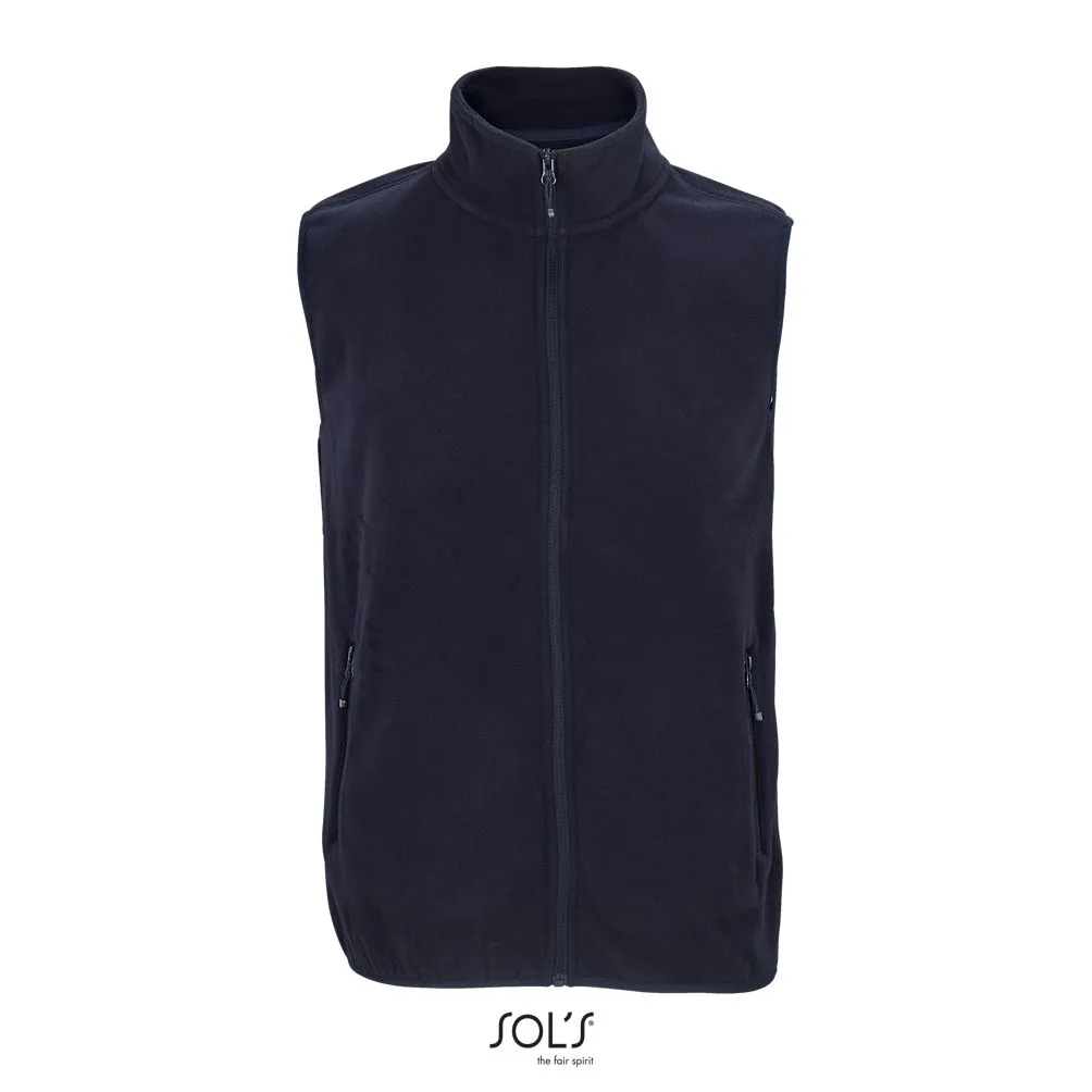 Chaleco De Microfibra Unisex Con Cremallera SOL'S FACTOR BW AZUL MARINO