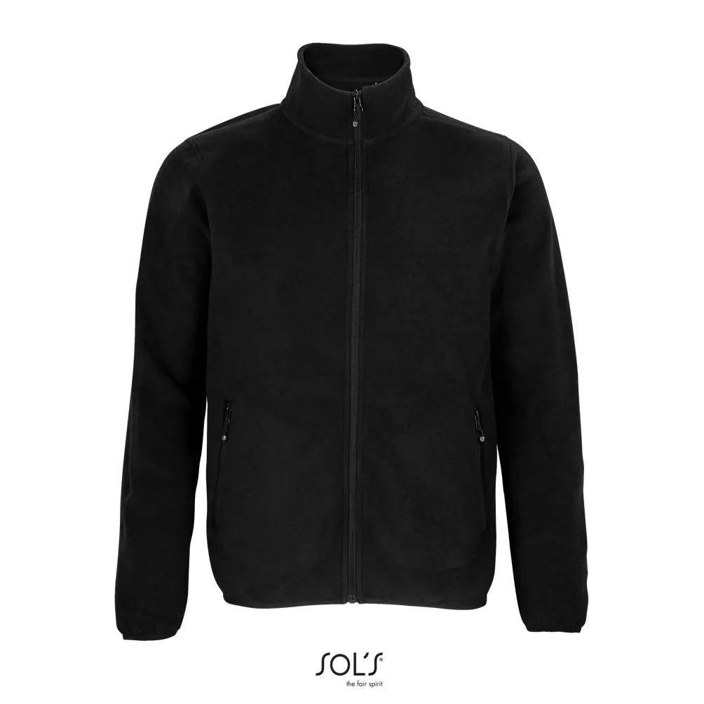 Chaqueta Con Cremallera De Microfibra Para Hombre SOL'S FACTOR MEN NEGRO