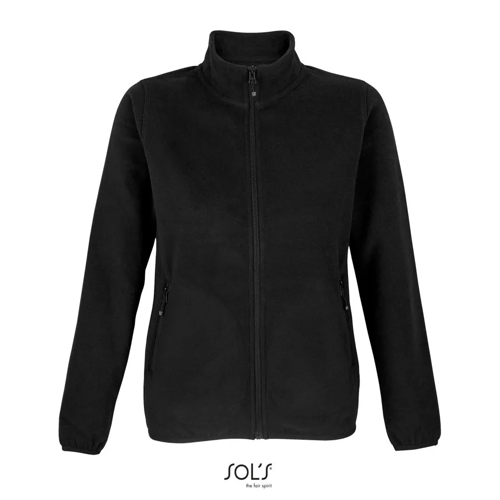 Chaqueta Con Cremallera De Microfibra Para Mujer SOL'S FACTOR WOMEN NEGRO