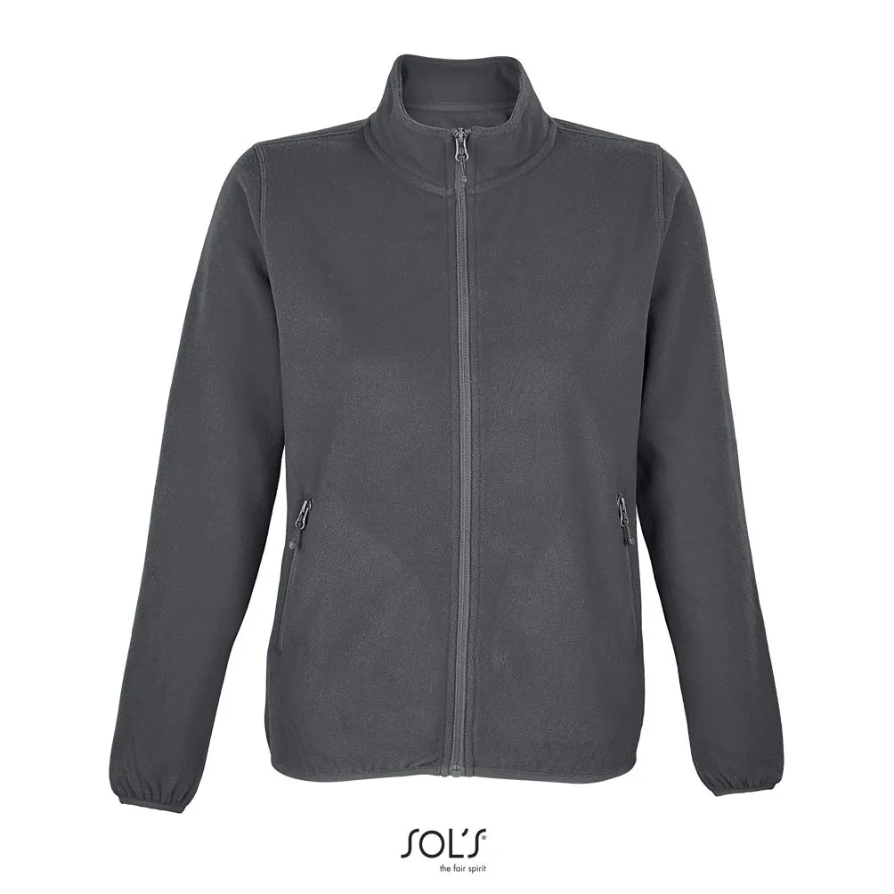 Chaqueta Con Cremallera De Microfibra Para Mujer SOL'S FACTOR WOMEN ANTRACITA