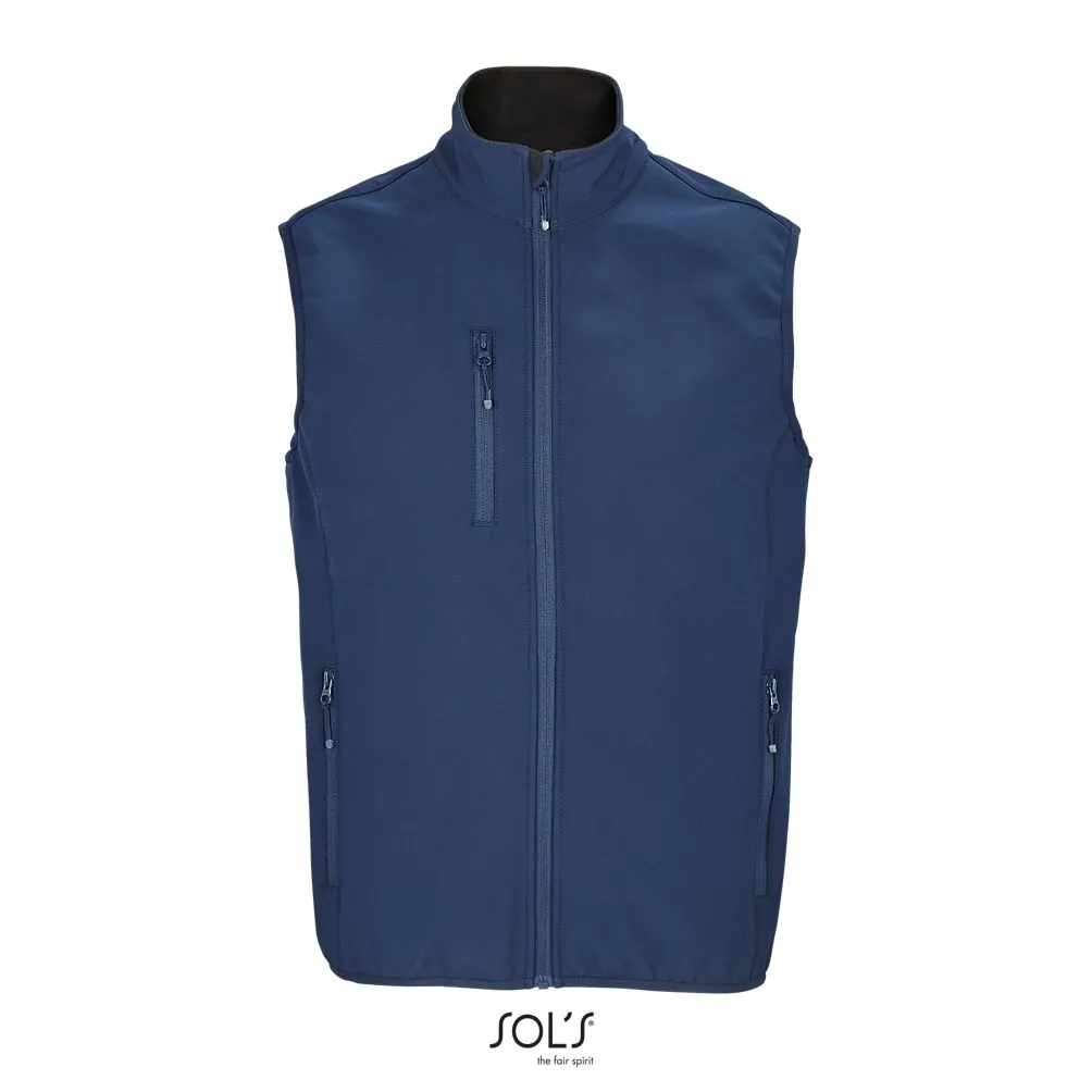 Chaleco De Hombre Softshell SOL'S FALCON BW MEN AZUL PROFUNDO