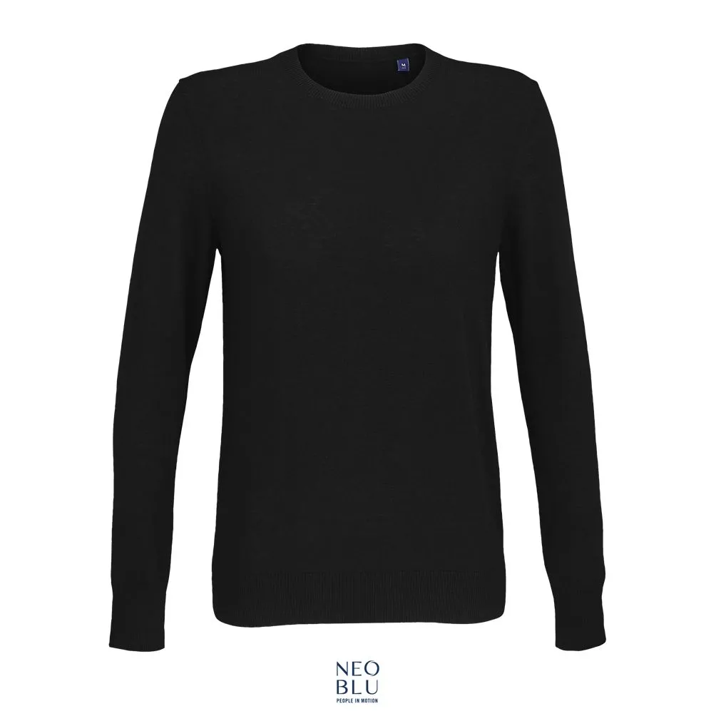 Jersey Mujer Cuello Redondo NEOBLU STUART WOMEN NEGRO PROFUNDO