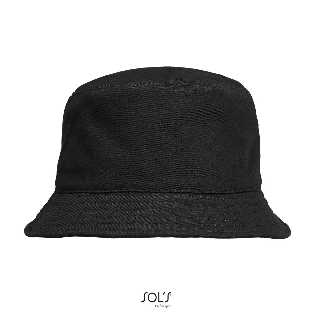 Sombrero De Pescador Unisex SOL'S BUCKET TWILL NEGRO
