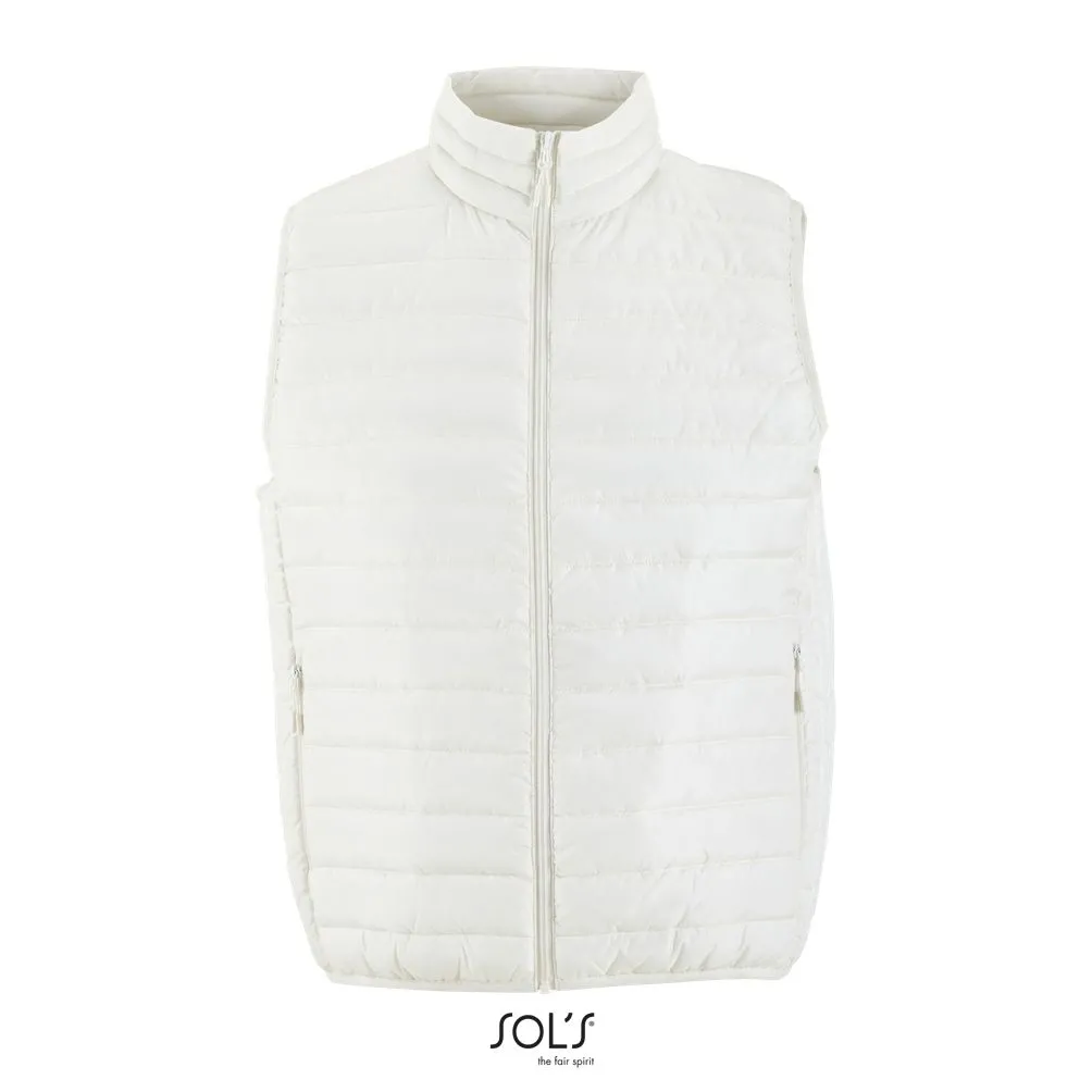 Chaleco Ligero Para Hombre SOL'S STREAM BW MEN Blanco crema