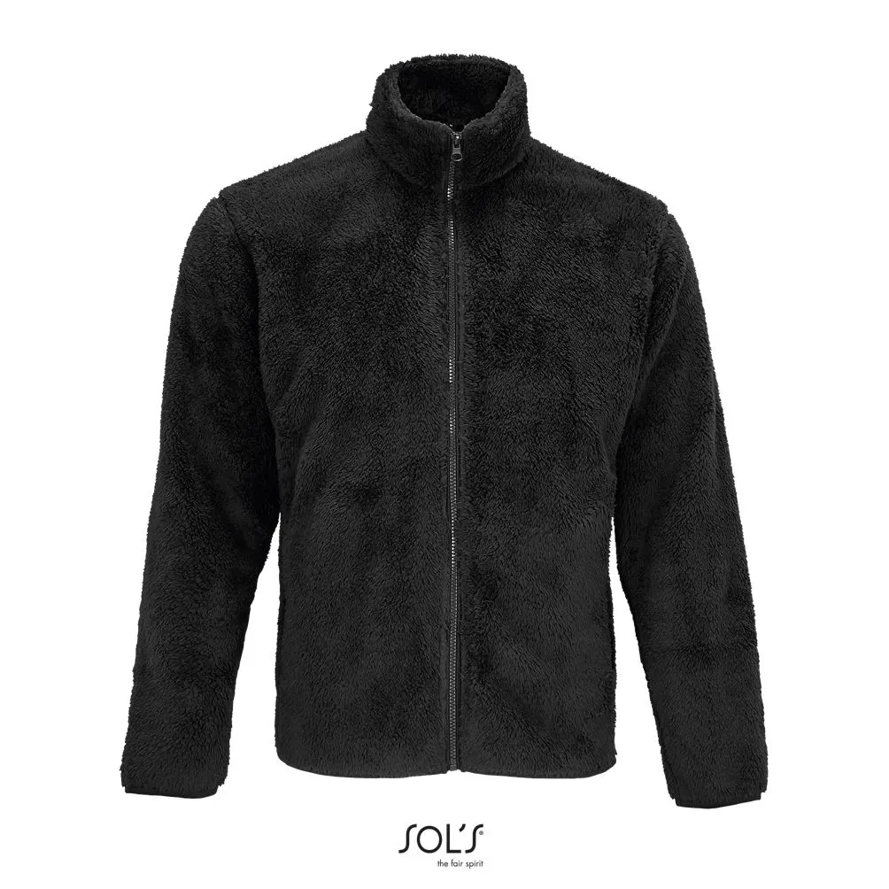 Chaqueta Polar Unisex Con Cremallera SOL'S FINCH NEGRO