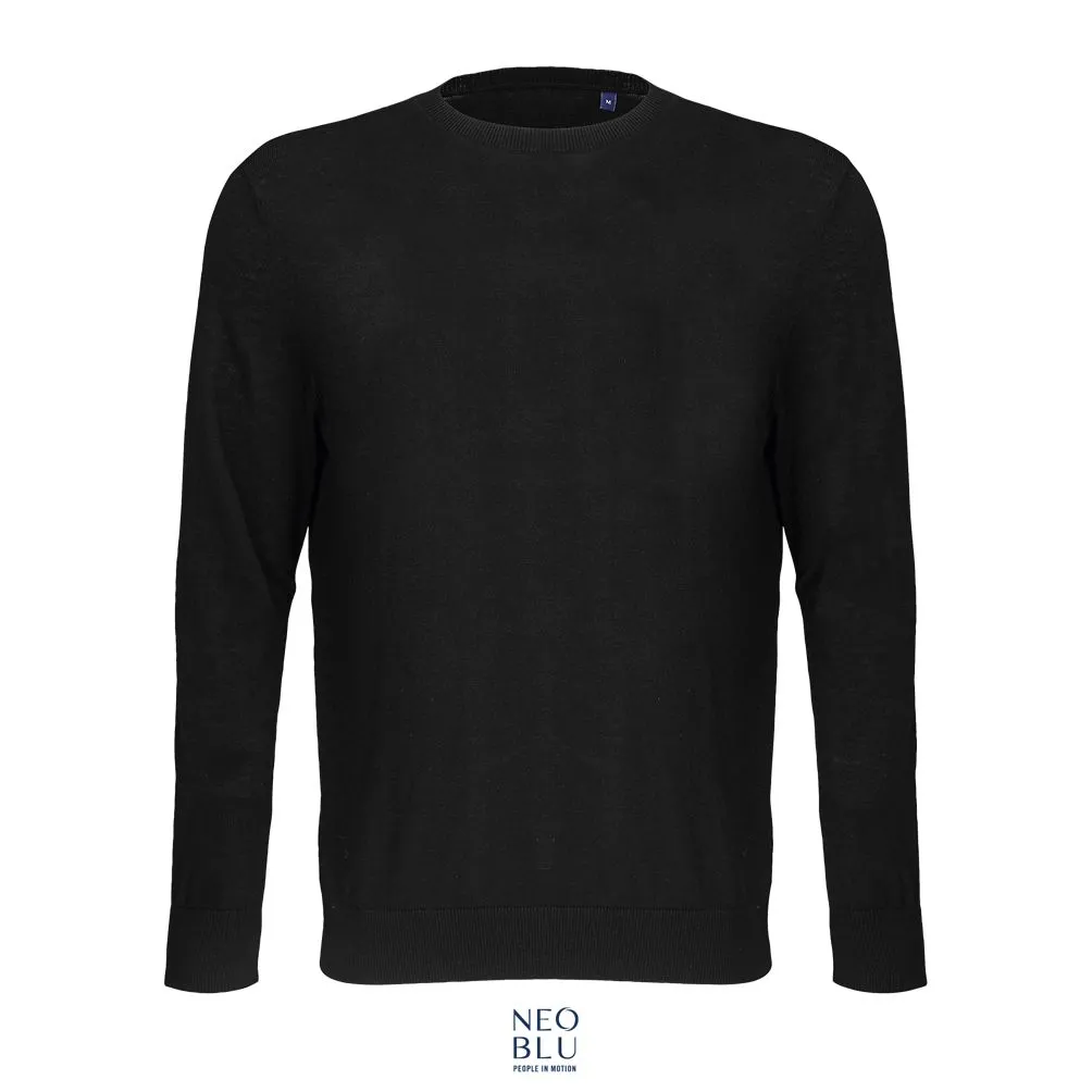 Jersey Hombre Cuello Redondo NEOBLU STUART MEN NEGRO PROFUNDO