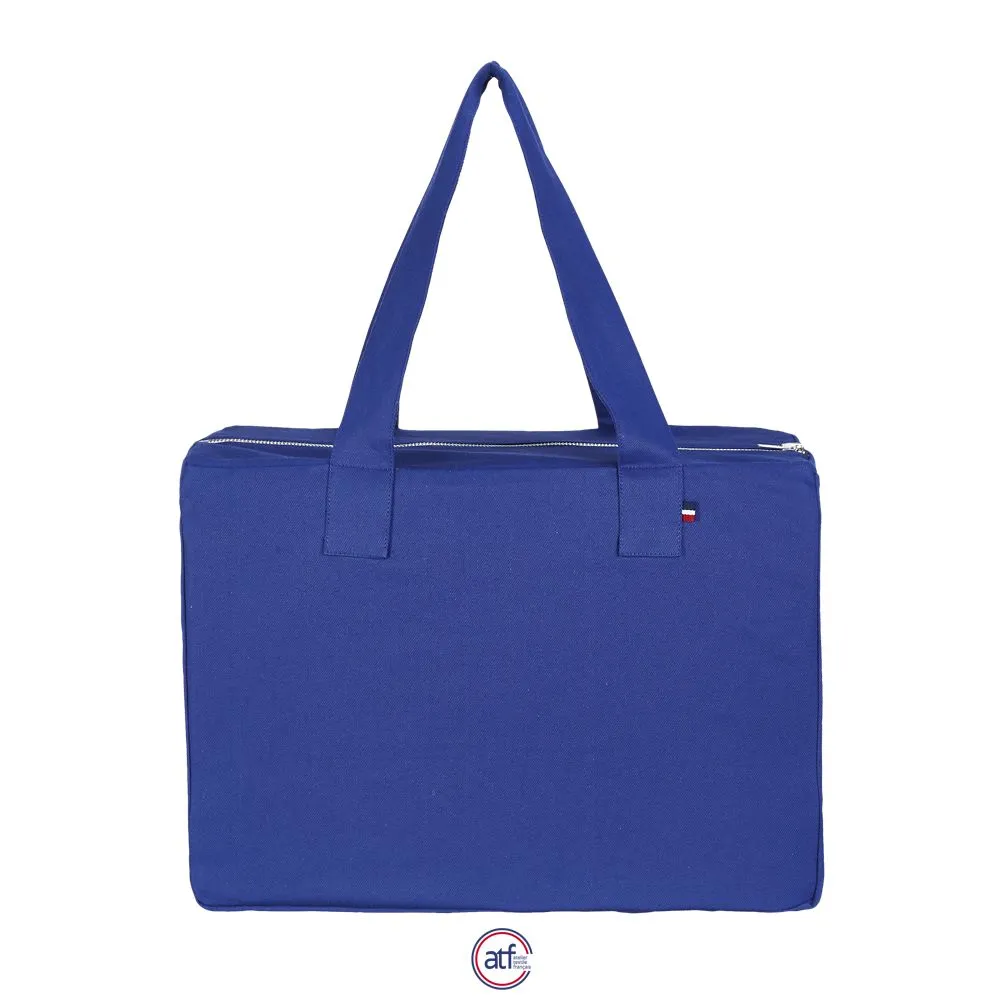 Bolsa De Mano Fabricada En Francia ATF FELIX AZUL ROYAL