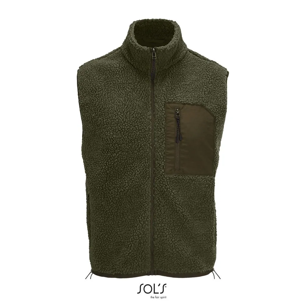 Chaleco Unisex Sherpa SOL'S FURY BW Ejercito / Ejercito Oscuro