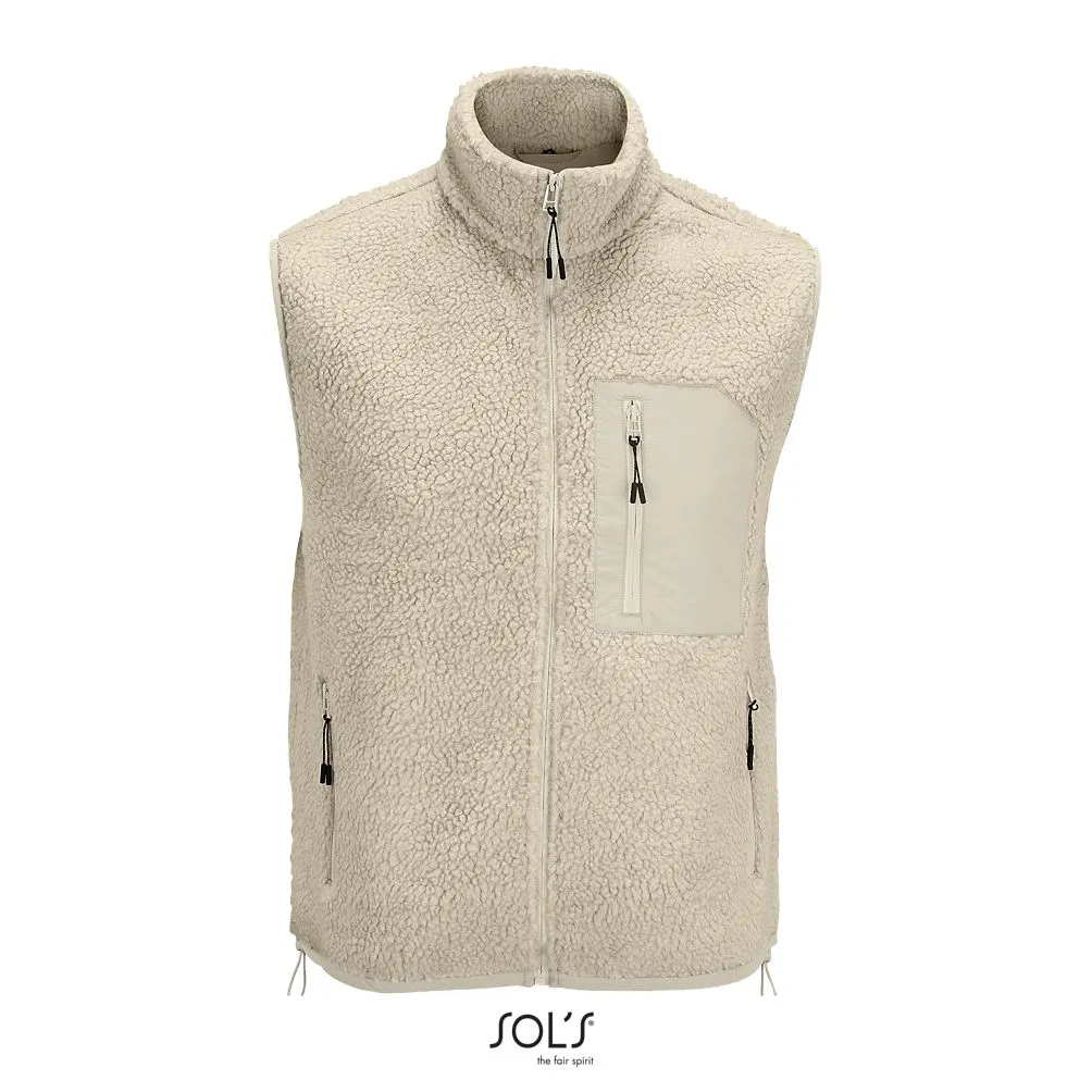 Chaleco Unisex Sherpa SOL'S FURY BW Beige Natural / Beige