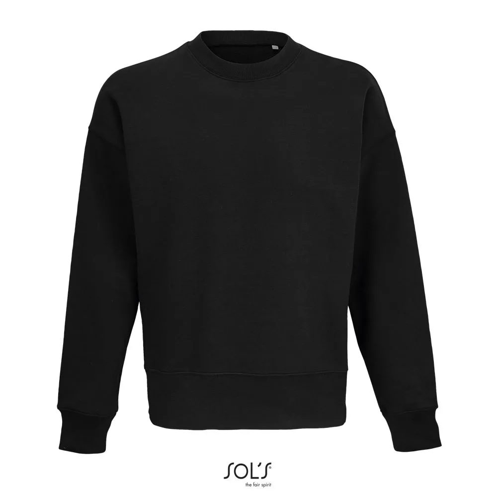 Sudadera Unisex Oversize SOL'S AUTHENTIC NEGRO