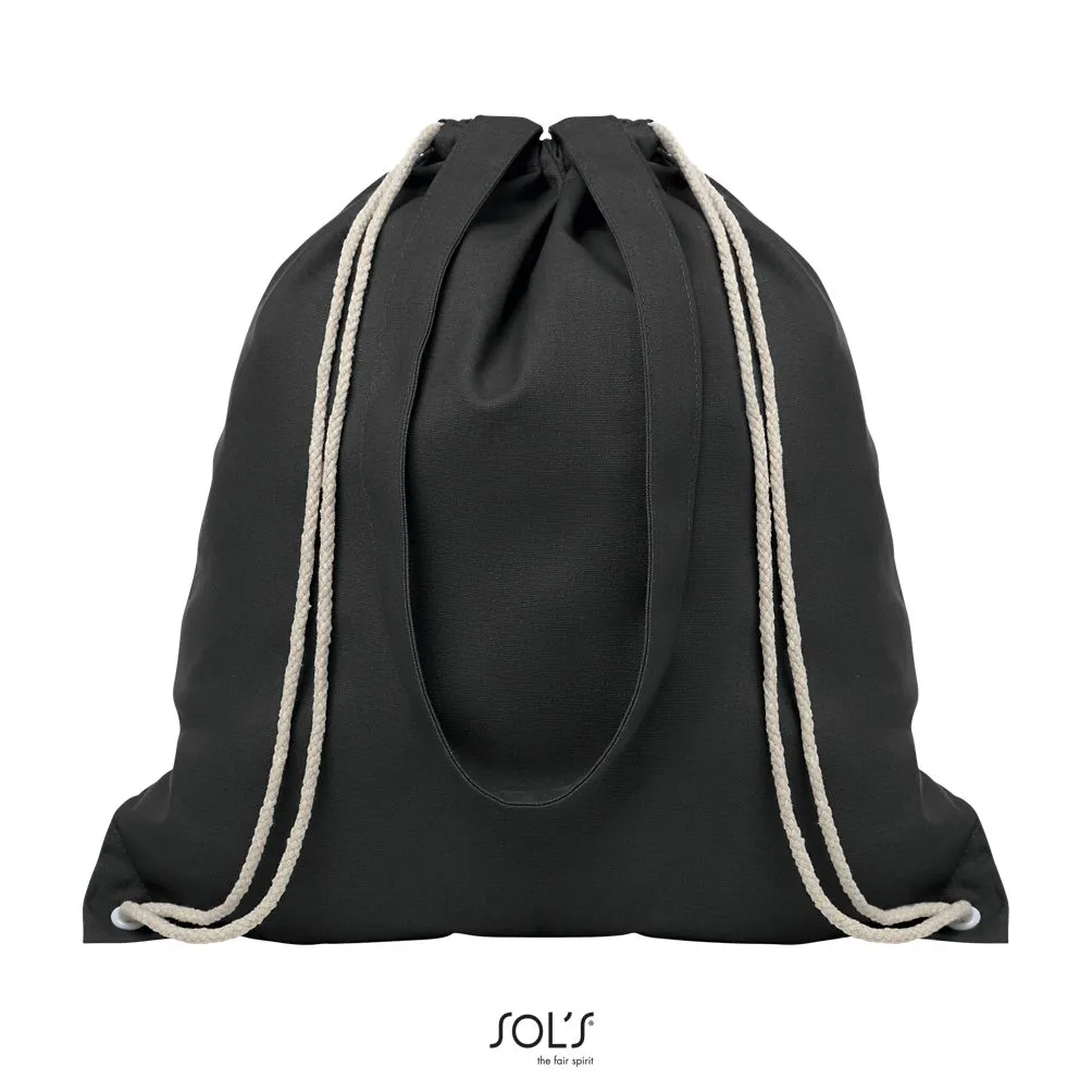 Mochila Con Cordones Y Asas SOL'S OSLO NEGRO