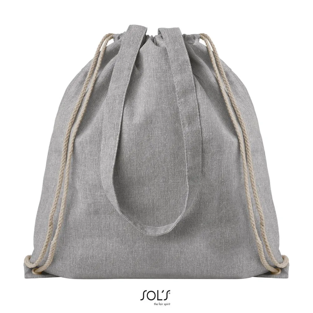 Mochila Con Cordones Y Asas SOL'S ATLANTA GRIS MEZCLA