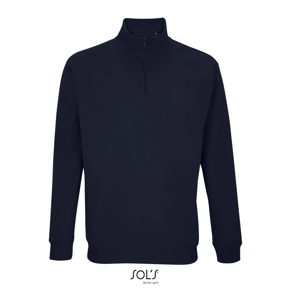 Sudadera Unisex Cuello Alto Con Cremallera 1/4 SOL'S CONRAD FRENCH MARINO