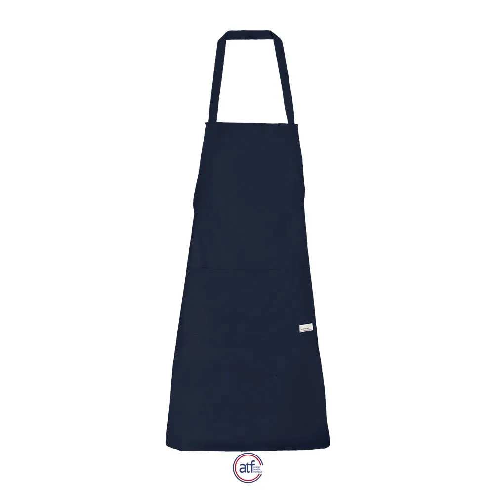 Delantal Con Peto Fabricado En Francia ATF TANGUY AZUL MARINO