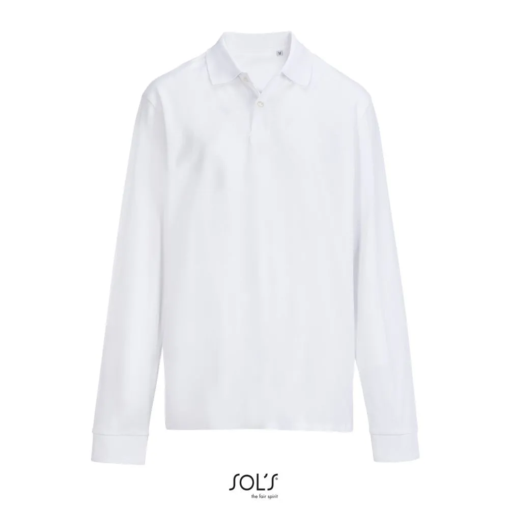 Polo Unisex SOL'S PACIFIC LSL BLANCO