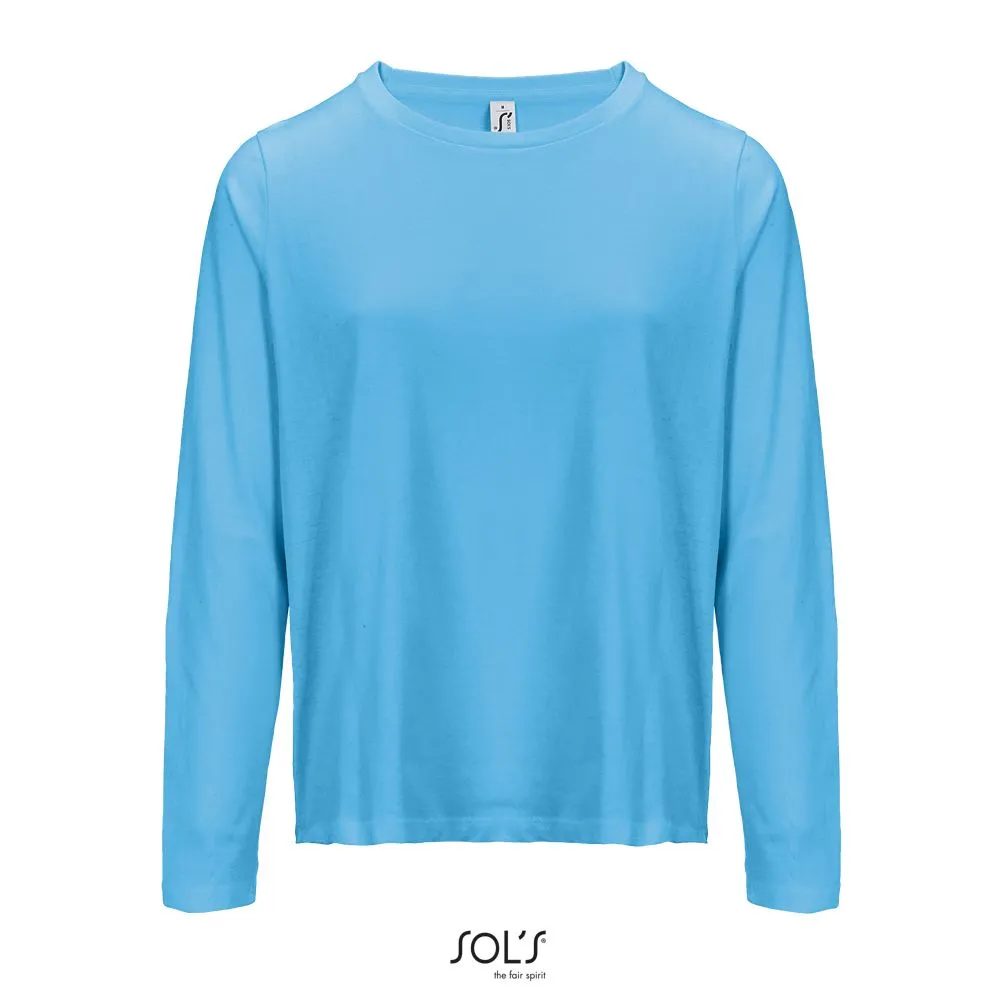 Camiseta Mujer Cuello Redondo Manga Larga SOL'S MONARCH WOMEN AQUA