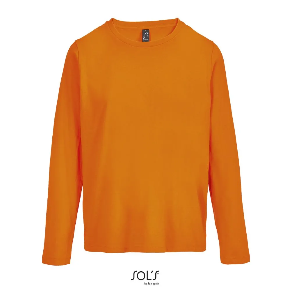 Camiseta Mujer Cuello Redondo Manga Larga SOL'S MONARCH WOMEN NARANJA