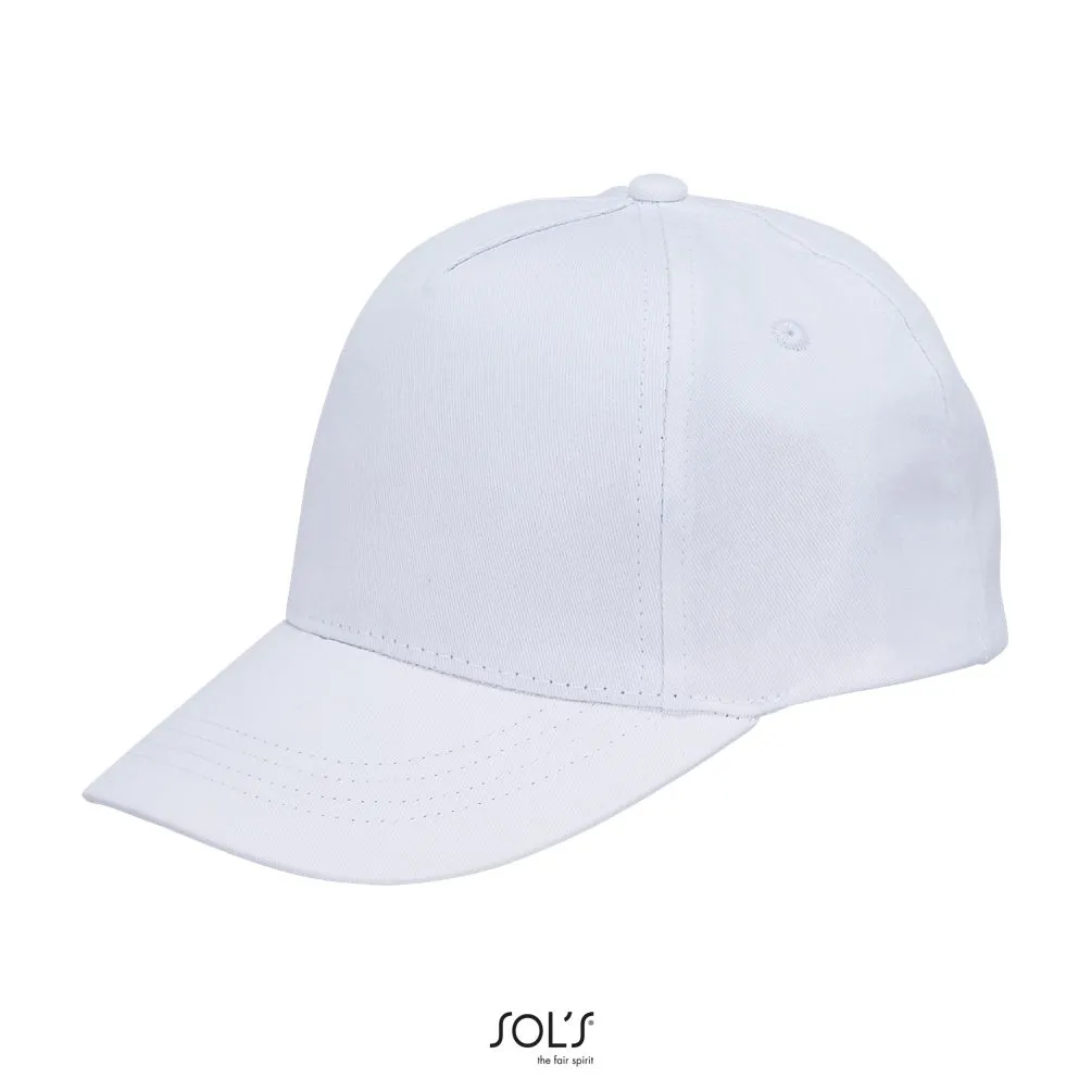 Gorra 5 Paneles Para Niños SOL'S BUZZ KIDS BLANCO