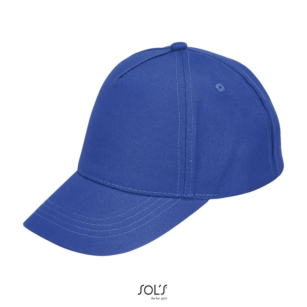 Gorra 5 Paneles Para Niños SOL'S BUZZ KIDS AZUL ROYAL