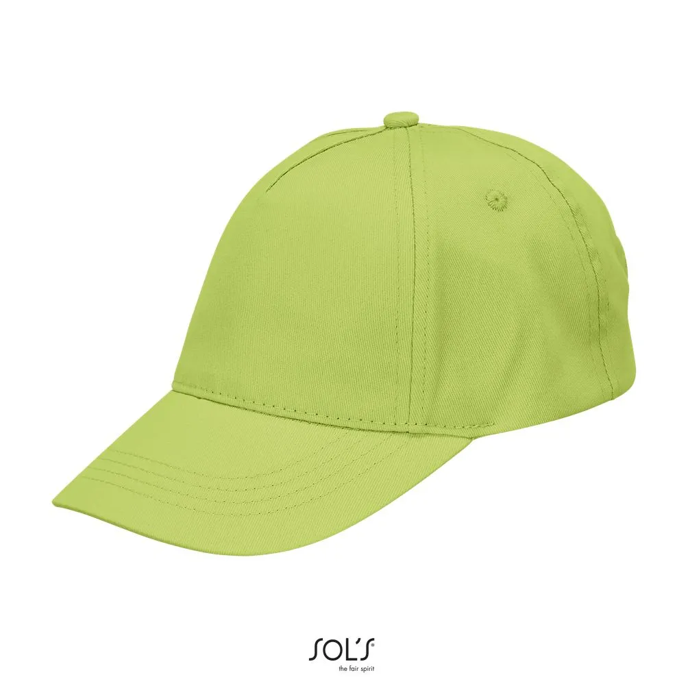 Gorra 5 Paneles Para Niños SOL'S BUZZ KIDS VERDE MANZANA