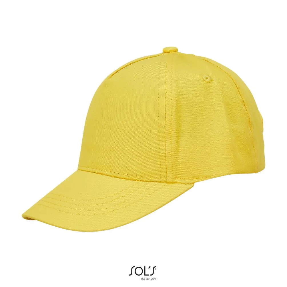 Gorra 5 Paneles Para Niños SOL'S BUZZ KIDS AMARILLO