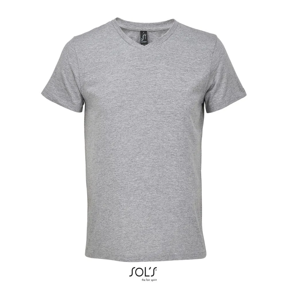 Camiseta De Cuello Pico SOL'S REGENT V GRIS MEZCLA