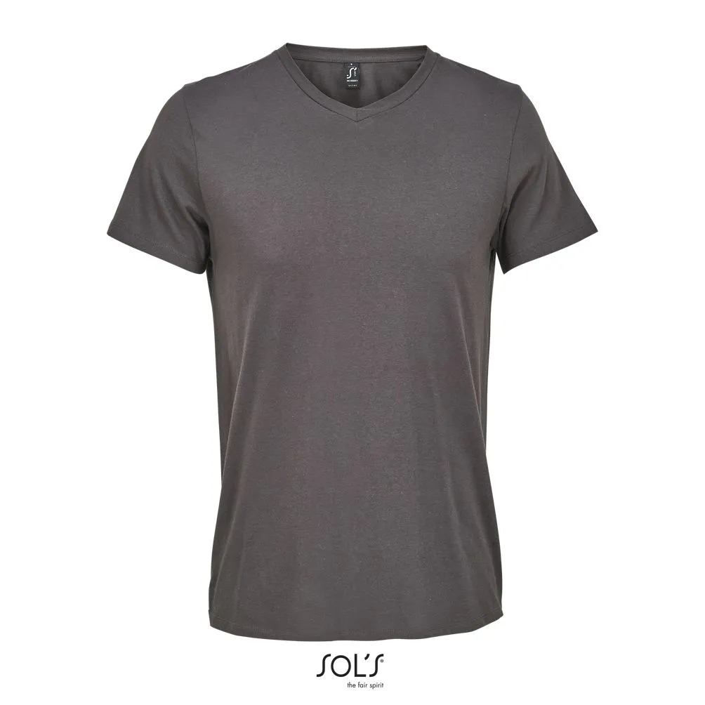Camiseta De Cuello Pico SOL'S REGENT V GRIS OSCURO