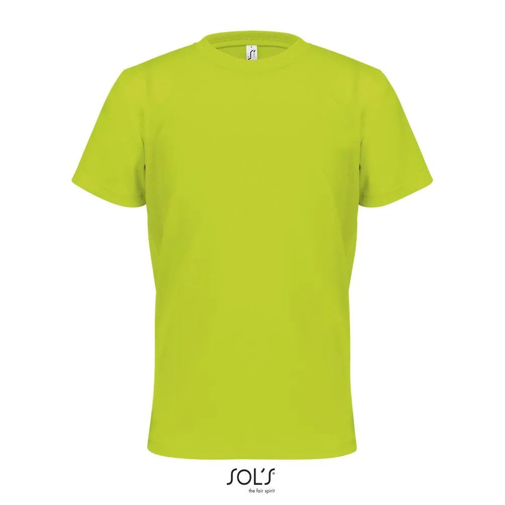 Camiseta Deportiva Para Niños SOL'S SPRINT KIDS AMARILLO NEON
