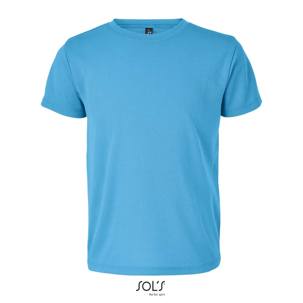 Camiseta Deportiva Para Niños SOL'S SPRINT KIDS AQUA