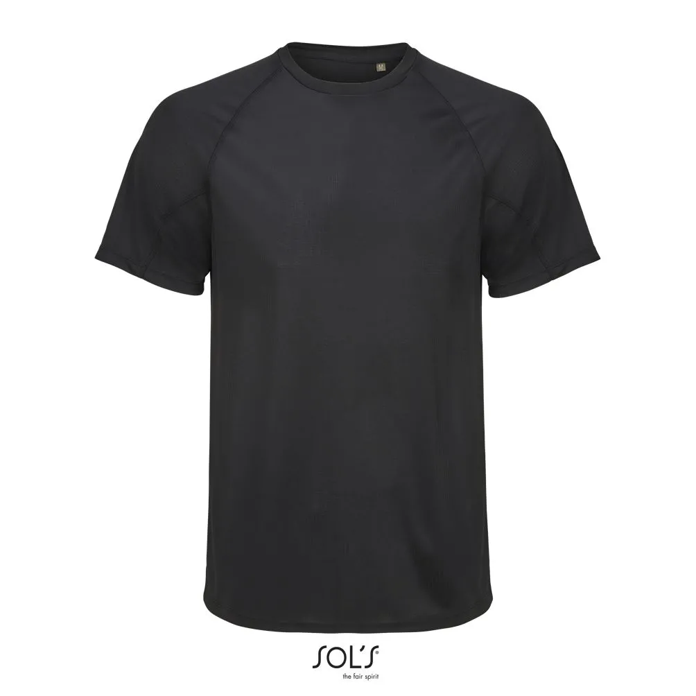 Camiseta Manga Raglán SOL'S VORTEX NEGRO