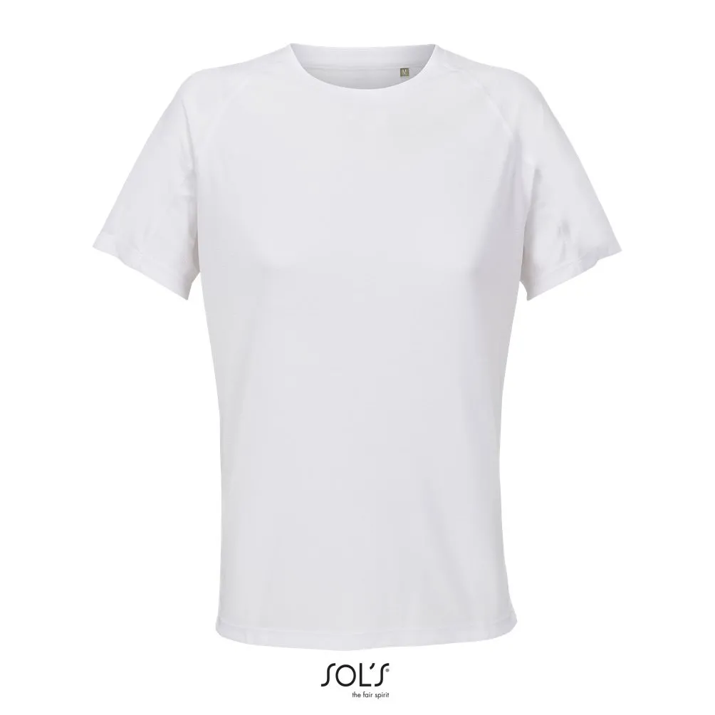 Camiseta Manga Raglán SOL'S VORTEX WOMEN BLANCO