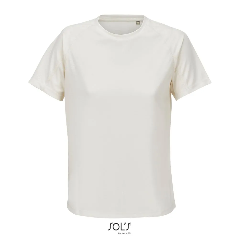 Camiseta Manga Raglán SOL'S VORTEX WOMEN Blanco crema