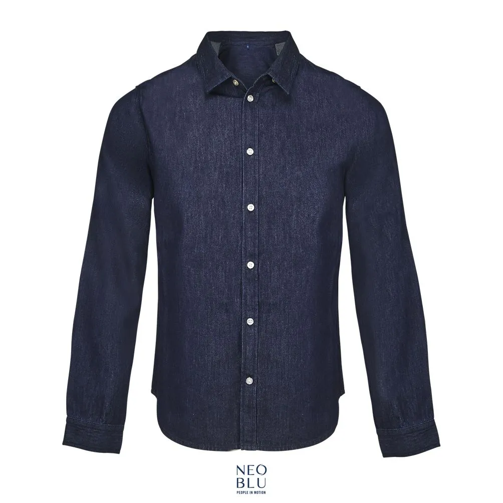 Camisa Vaquera De Gama Alta Para Hombre NEOBLU BENNETT MEN Brut denim