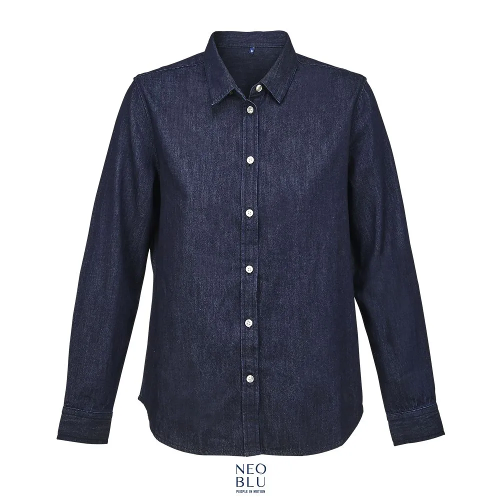 Camisa Denim De Gama Alta Para Mujer NEOBLU BENNETT WOMEN Brut denim