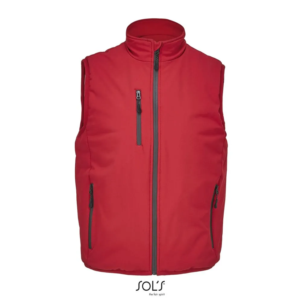 Chaleco Unisex Softshell Forrado SOL'S FALCON PADDED BW ROJO CHILI