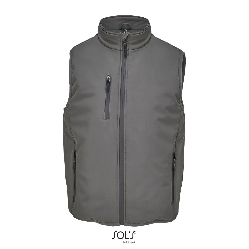 Chaleco Unisex Softshell Forrado SOL'S FALCON PADDED BW ANTRACITA