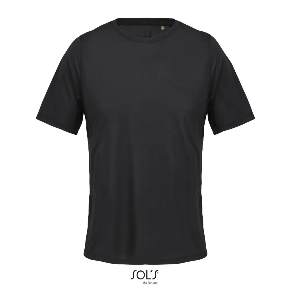 Camiseta Deportiva Unisex SOL'S STORM NEGRO