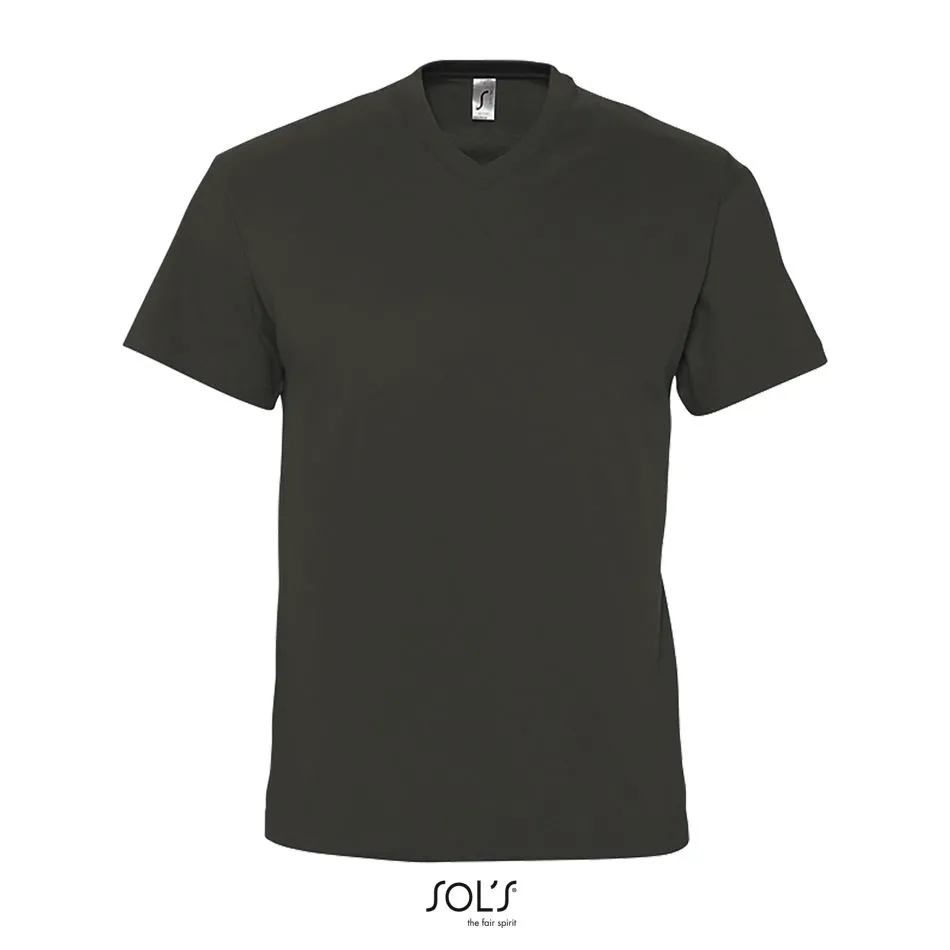 Camiseta Hombre Cuello Pico SOL'S VICTORY GRIS OSCURO