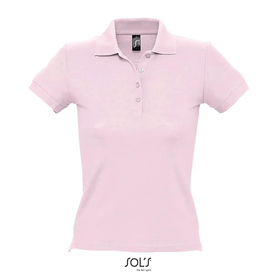 Polo Piqué Mujer SOL'S PEOPLE ROSA PÁLIDO