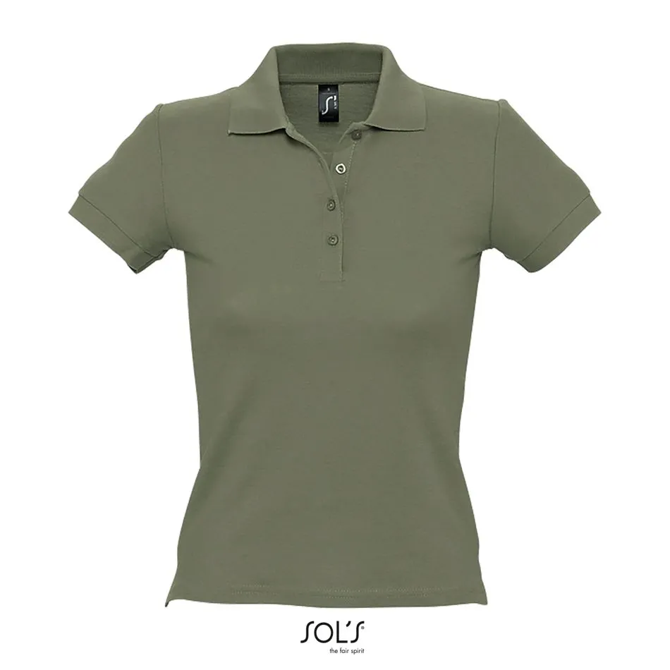 Polo Piqué Mujer SOL'S PEOPLE CAQUI