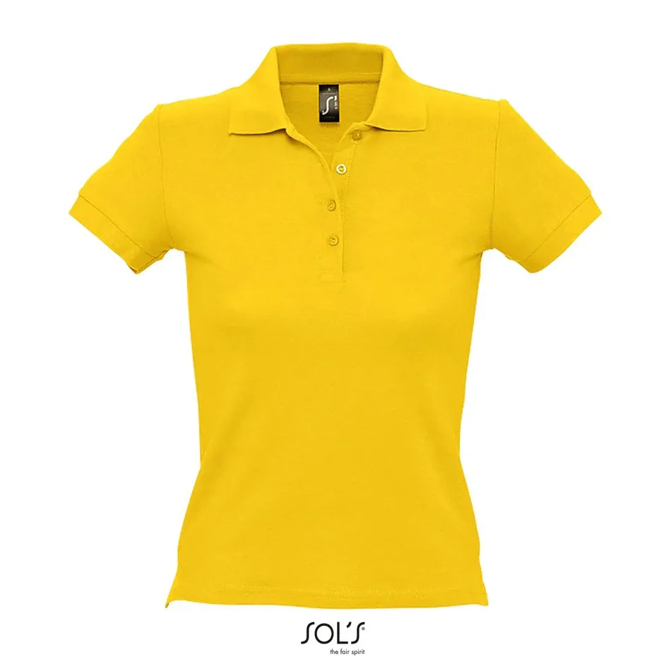 Polo Piqué Mujer SOL'S PEOPLE AMARILLO