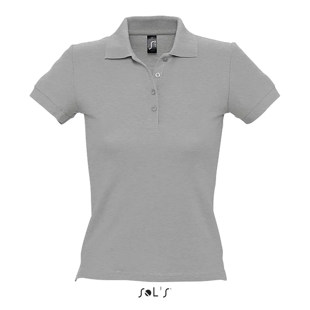 Polo Piqué Mujer SOL'S PEOPLE GRIS MEZCLA
