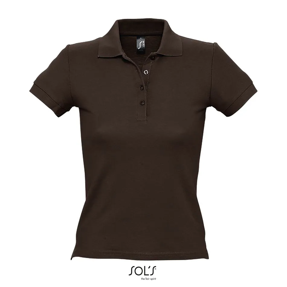 Polo Piqué Mujer SOL'S PEOPLE CHOCOLATE