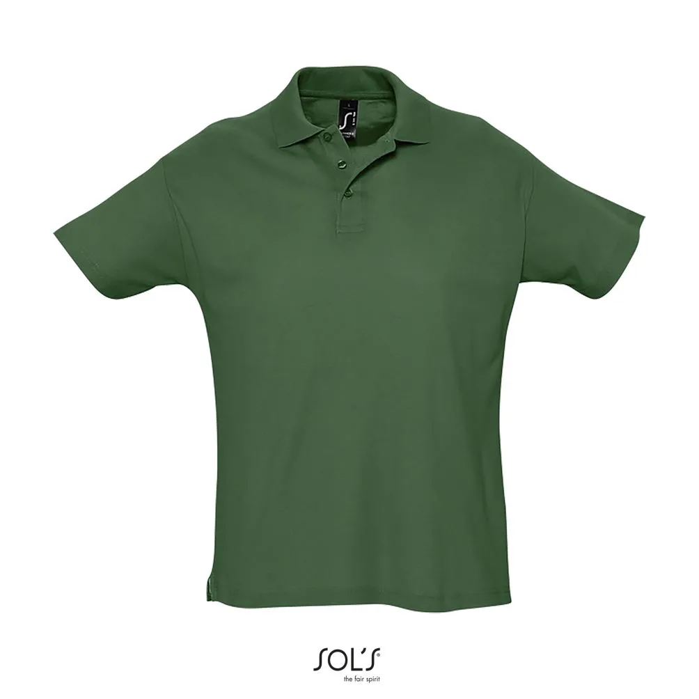 Polo Hombre Manga Corta SOL'S SUMMER II VERDE GOLF