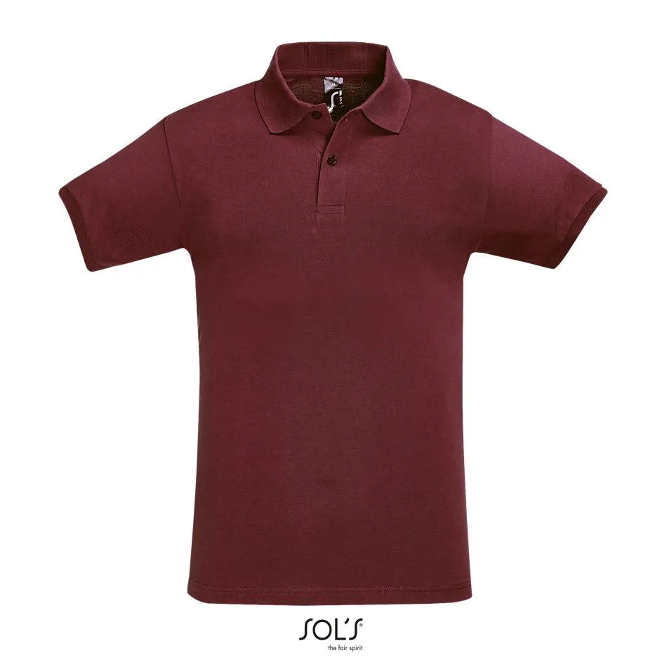 Polo Hombre Manga Corta SOL'S PERFECT MEN BURDEOS