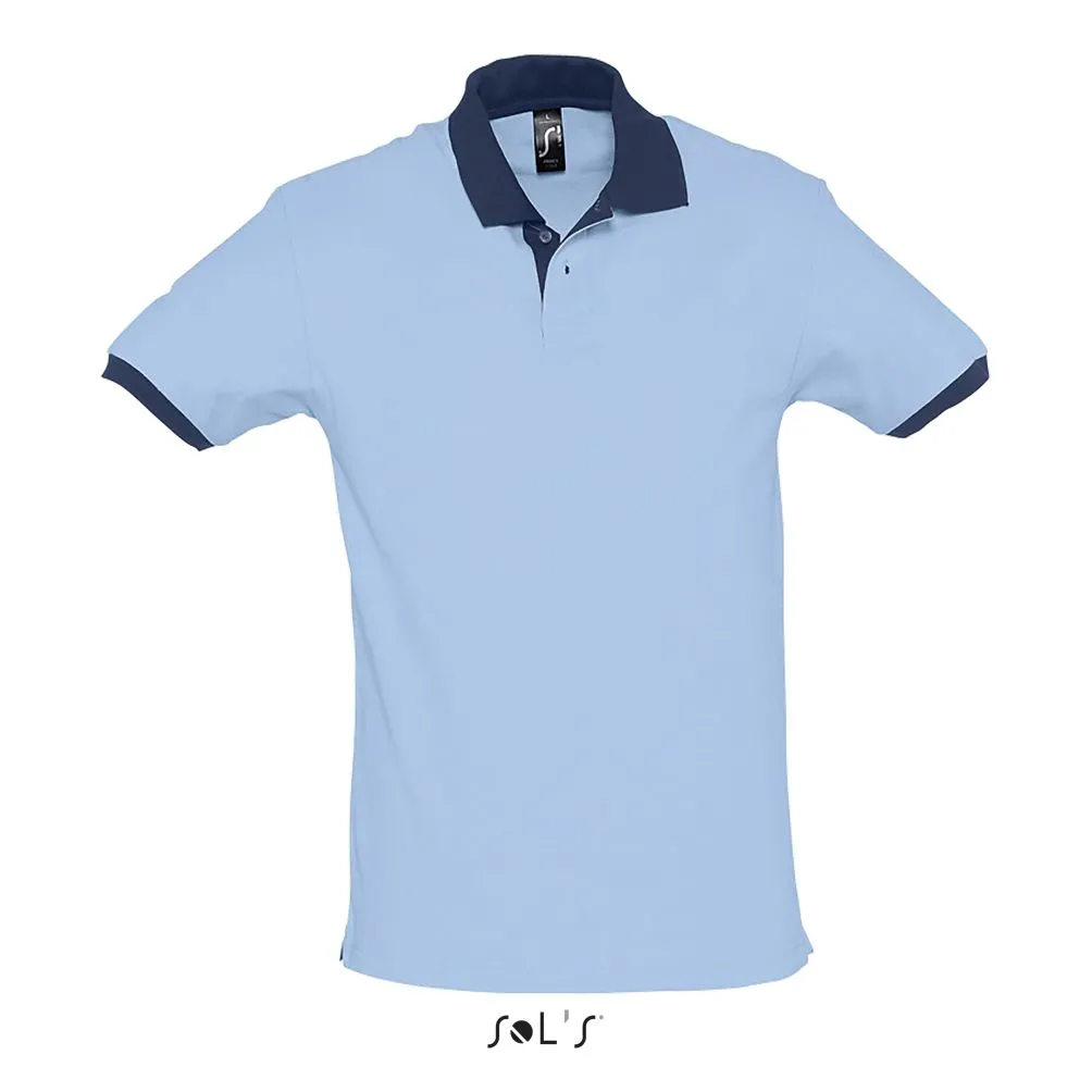 Polo Unisex SOL'S PRINCE Azul Cielo Azul Profundo
