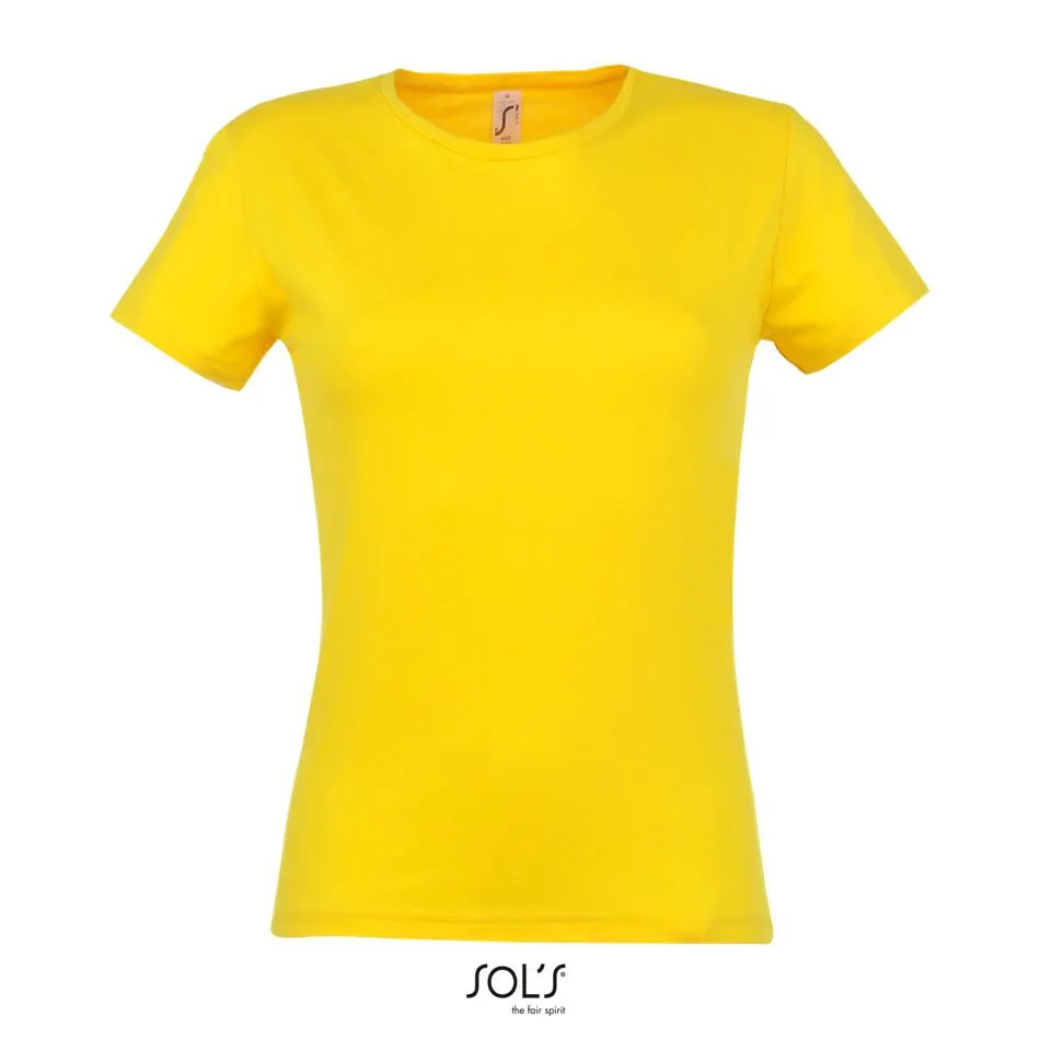 Camiseta Mujer SOL'S MISS AMARILLO