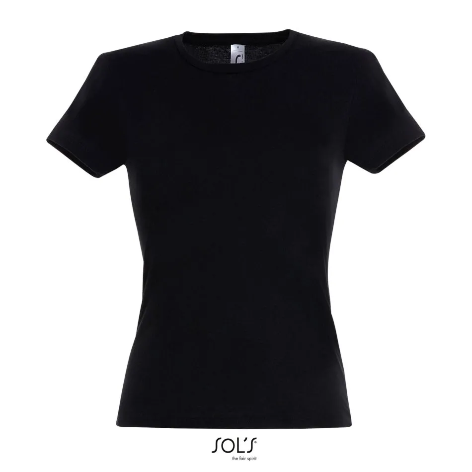 Camiseta Mujer SOL'S MISS NEGRO PROFUNDO