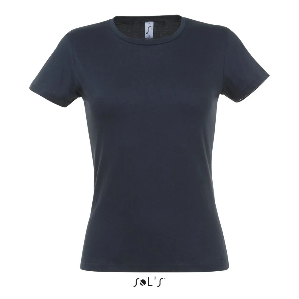 Camiseta Mujer SOL'S MISS AZUL MARINO