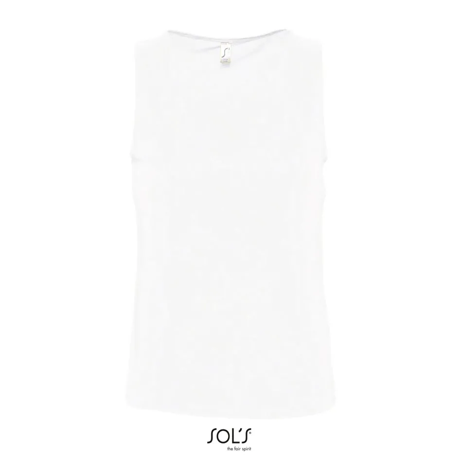 Camiseta Hombre Sin Mangas SOL'S JUSTIN BLANCO